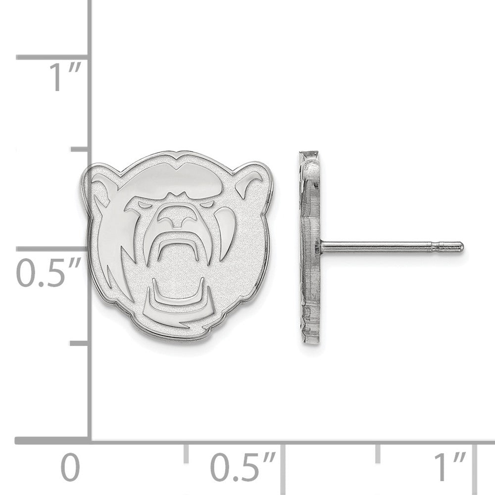 Sterlingsilber Rhodiniert Logoart Baylor University Klein Ohrstecker