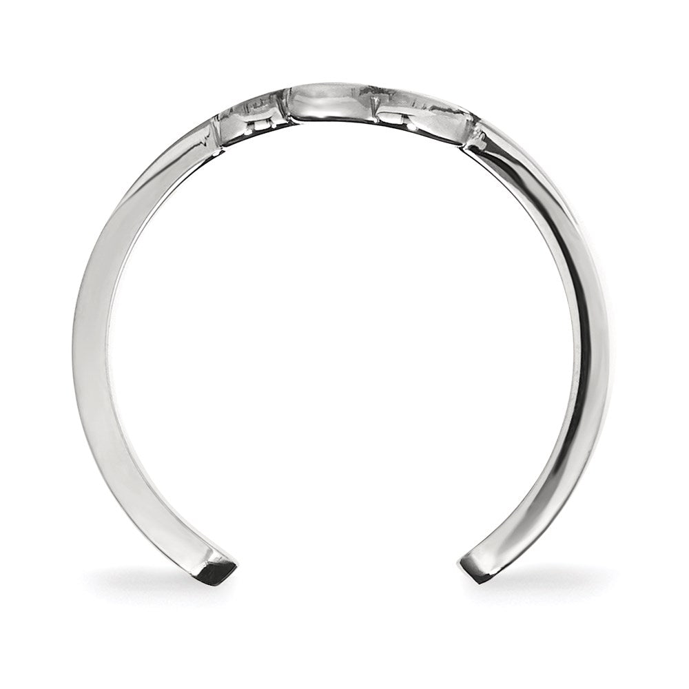Sterlingsilber Rhodiniert Logoart Clemson University Tiger Paw Zehenring