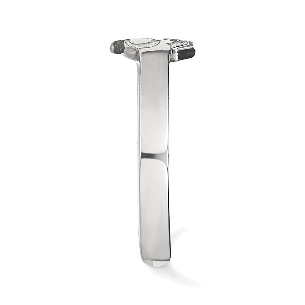 Sterlingsilber Rhodiniert Logoart Florida State University F S Zehenring