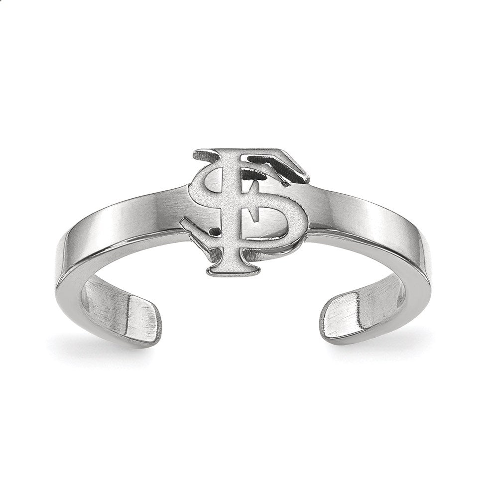 Sterlingsilber Rhodiniert Logoart Florida State University F S Zehenring