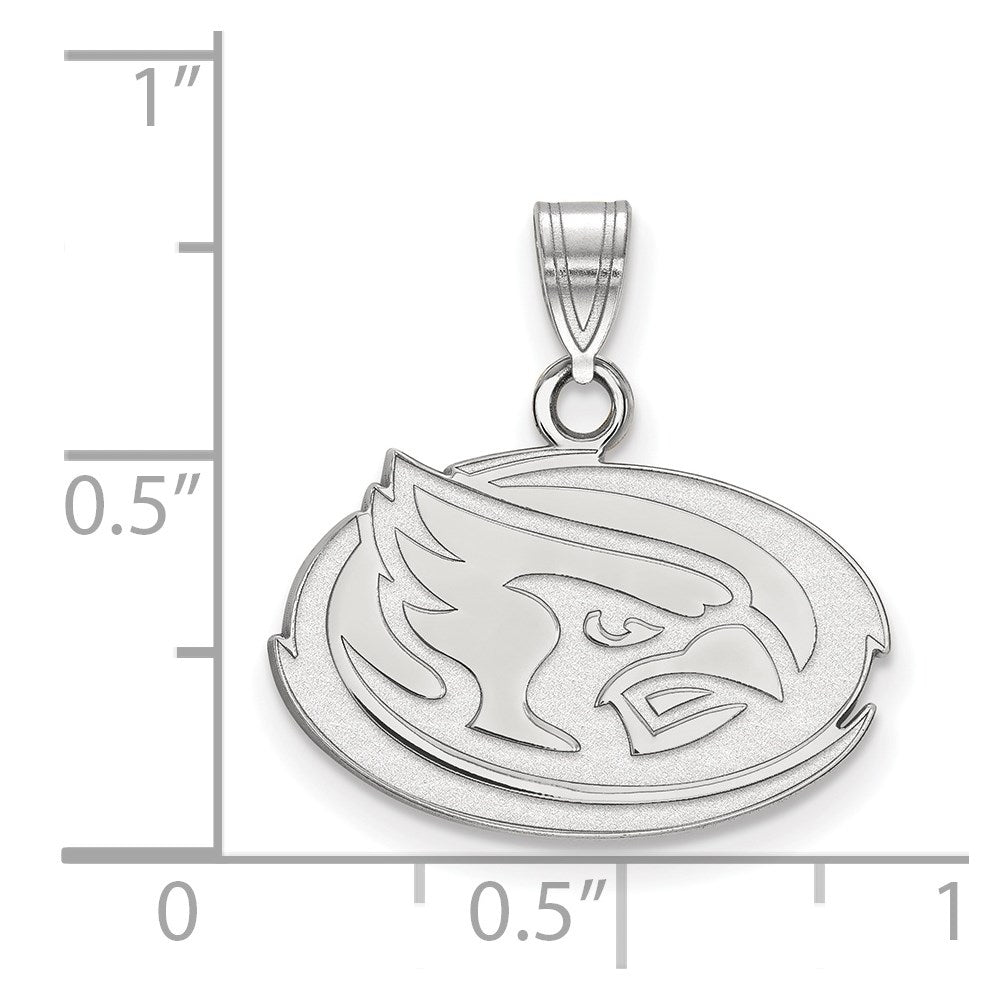 Sterlingsilber Rhodiniert Logoart Iowa State University Cardinal Klein Anhänger