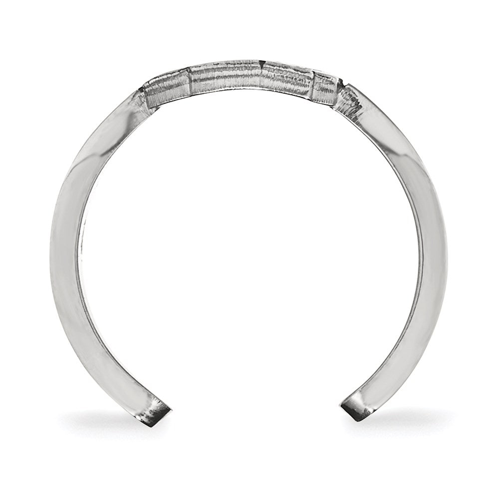 Sterlingsilber Rhodiniert Logoart Kansas State University Wildkatze Zehenring