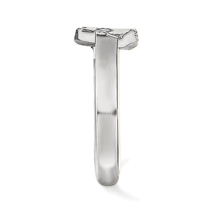 Sterlingsilber Rhodiniert Logoart Kansas State University Wildkatze Zehenring