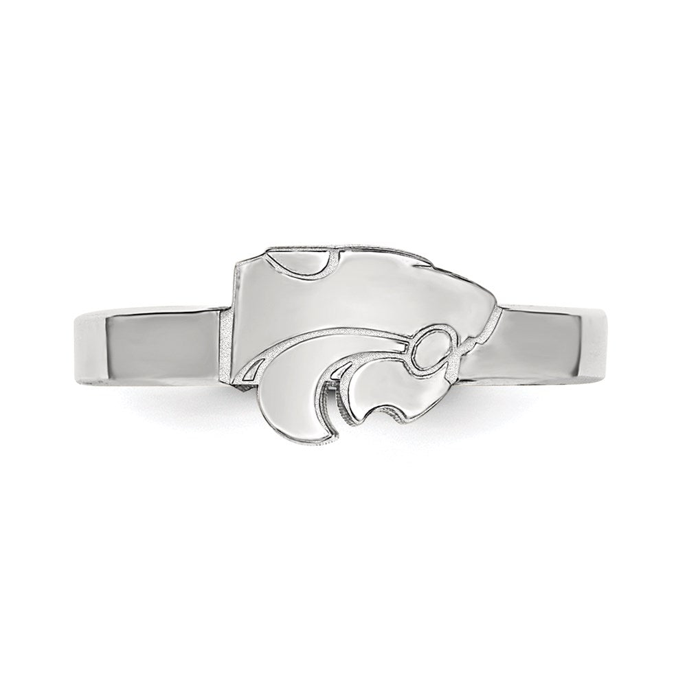 Sterlingsilber Rhodiniert Logoart Kansas State University Wildkatze Zehenring