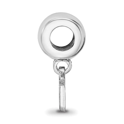 Sterlingsilber Rhodiniert Logoart Louisiana State U. Xs Hängend Perle