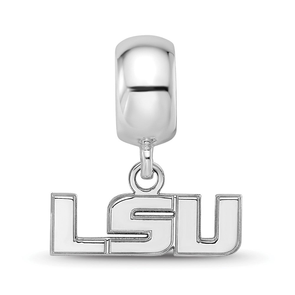 Sterlingsilber Rhodiniert Logoart Louisiana State U. Xs Hängend Perle