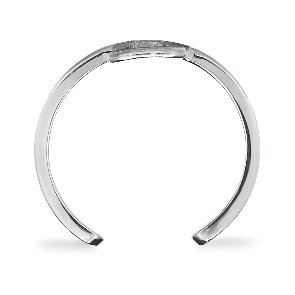 Sterlingsilber Rhodiniert Logoart Michigan State University Buchstabe S Zehenring