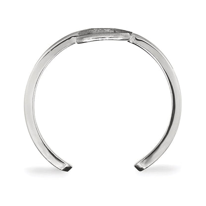 Sterlingsilber Rhodiniert Logoart Michigan State University Buchstabe S Zehenring