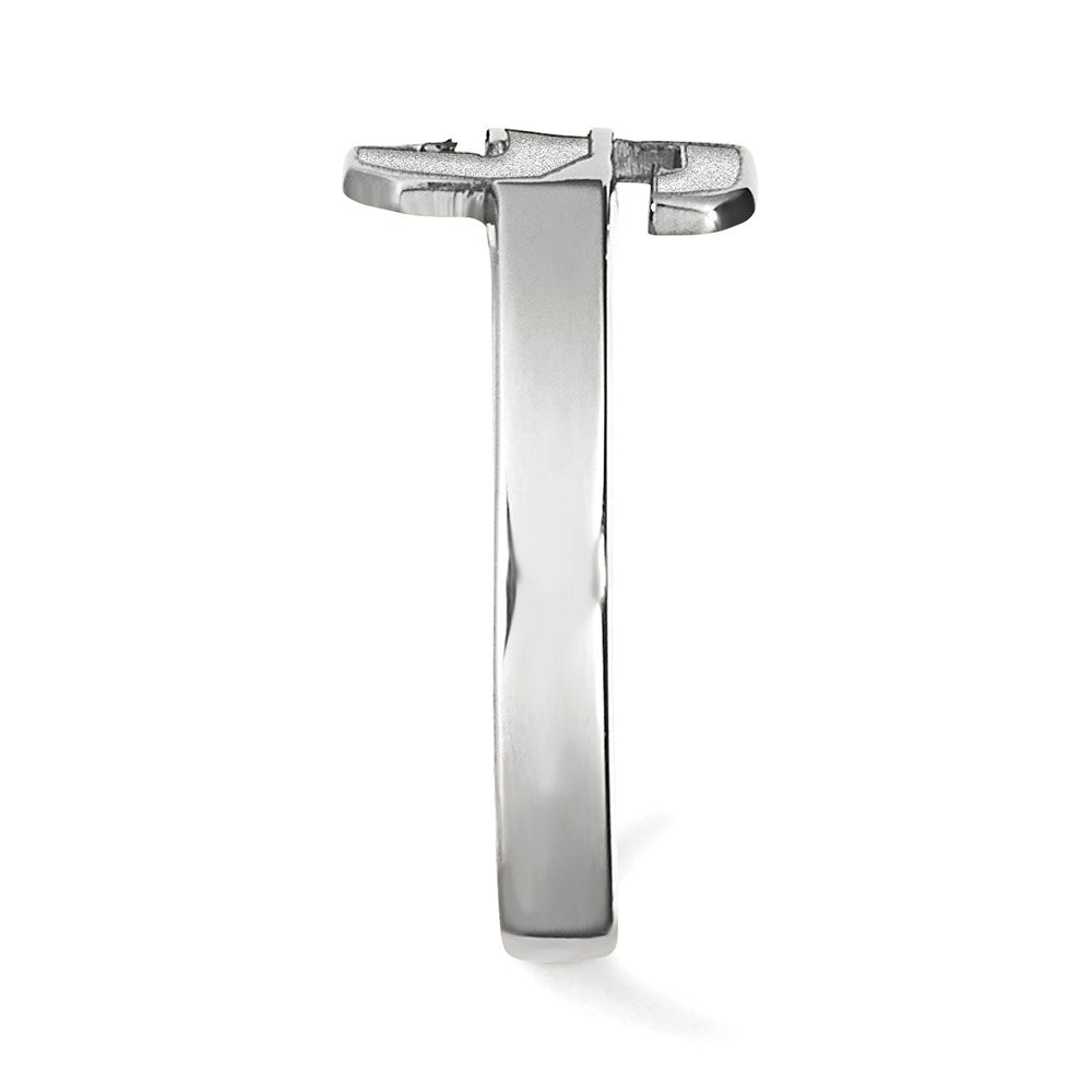 Sterlingsilber Rhodiniert Logoart Michigan State University Buchstabe S Zehenring