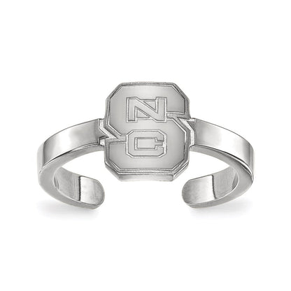 Sterlingsilber Rhodiniert Logoart North Carolina State University N C S Zehenring
