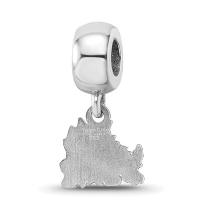 Sterlingsilber Rhodiniert Logoart Texas Christlich Universität. Sm Hängend Perle