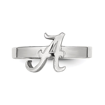 Sterlingsilber Rhodiniert Logoart University Of Alabama Zehenring