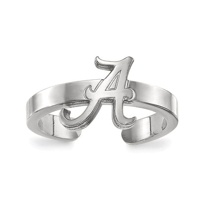 Sterlingsilber Rhodiniert Logoart University Of Alabama Zehenring