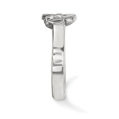 Sterlingsilber Rhodiniert Logoart University Of Iowa Hawk Zehenring
