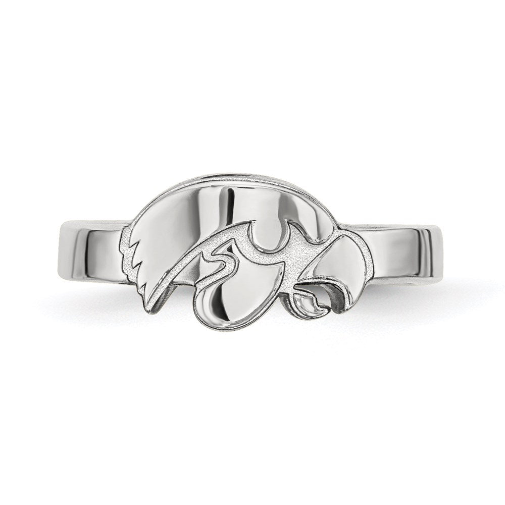 Sterlingsilber Rhodiniert Logoart University Of Iowa Hawk Zehenring
