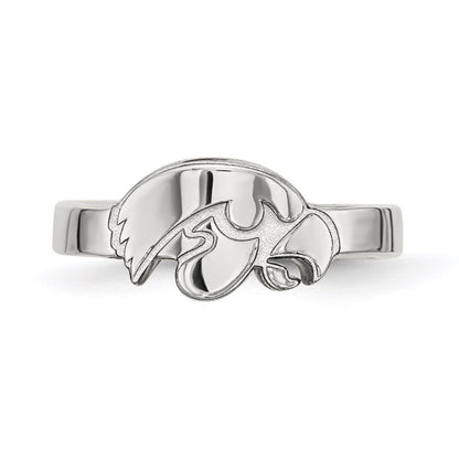 Sterlingsilber Rhodiniert Logoart University Of Iowa Hawk Zehenring