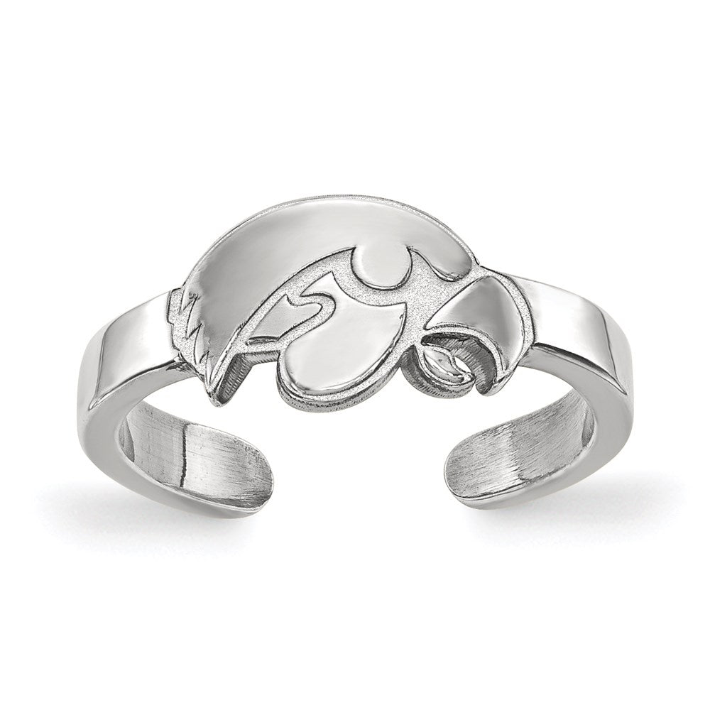 Sterlingsilber Rhodiniert Logoart University Of Iowa Hawk Zehenring
