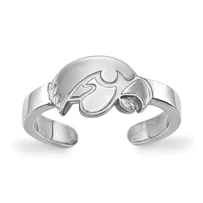 Sterlingsilber Rhodiniert Logoart University Of Iowa Hawk Zehenring