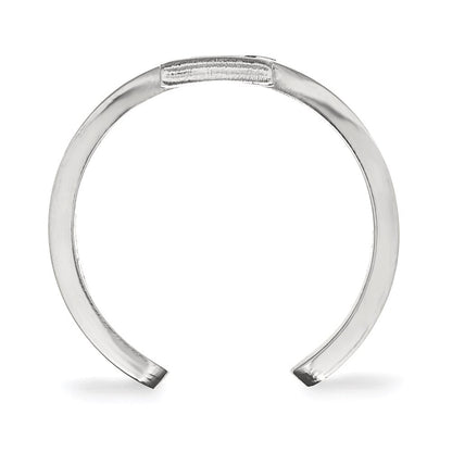 Sterlingsilber Rhodiniert Logoart University Of Illinois Buchstabe I Zehenring