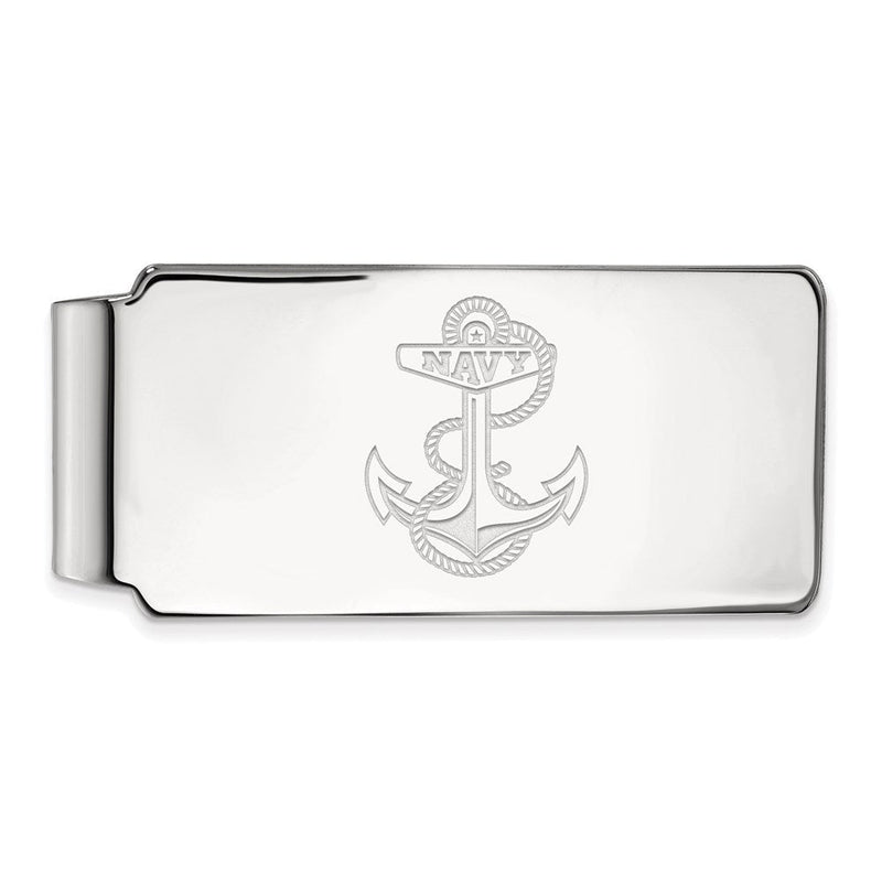 Sterlingsilber Rhodiniert Logoart Us Naval Akademie Geldklammer