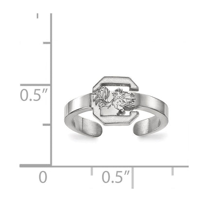 Sterlingsilber Rhodiniert Logoart University Of South Carolina Zehenring