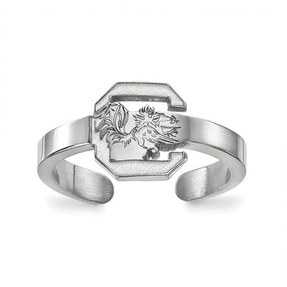Sterlingsilber Rhodiniert Logoart University Of South Carolina Zehenring