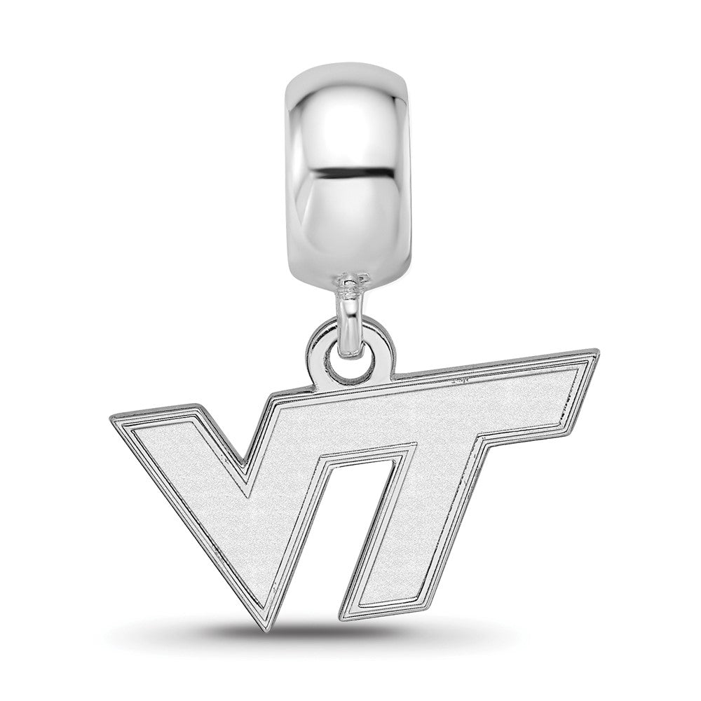 Sterlingsilber Rhodiniert Logoart Virginia Tech Xs Hängend Perle