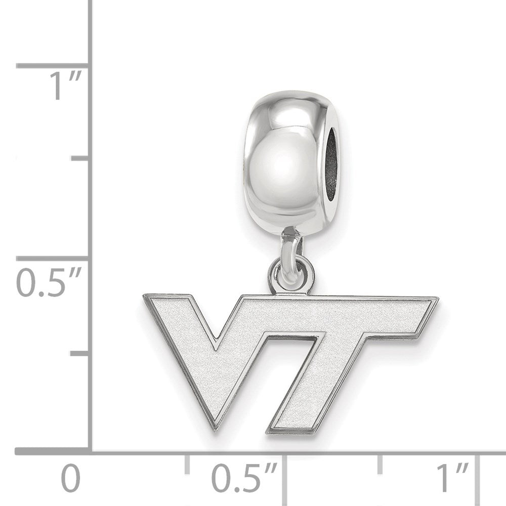 Sterlingsilber Rhodiniert Logoart Virginia Tech Xs Hängend Perle