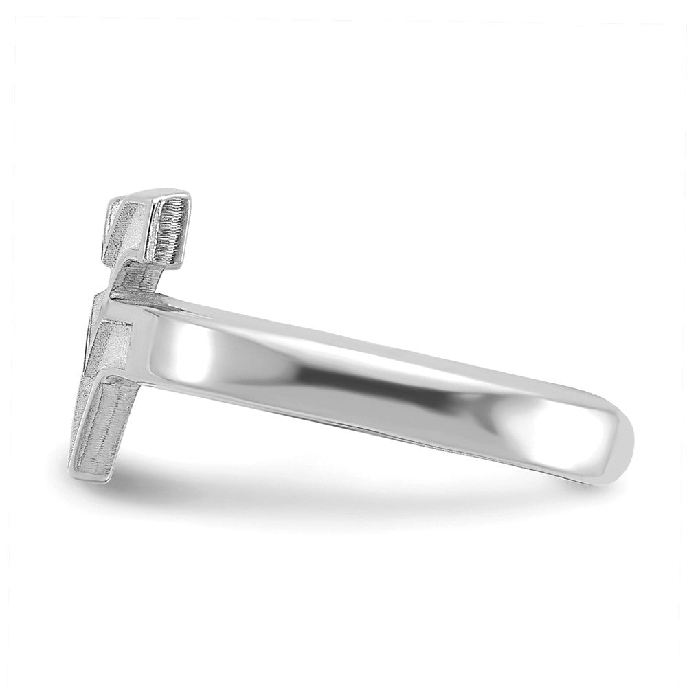 Sterlingsilber Rhodiniert Logoart West Virginia University W V Zehenring