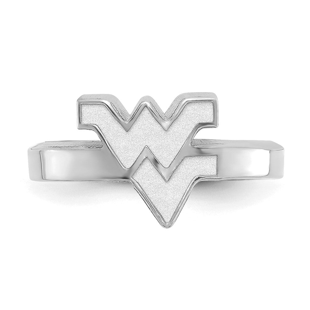 Sterlingsilber Rhodiniert Logoart West Virginia University W V Zehenring