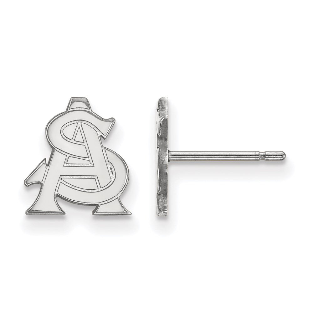 Sterlingsilber Rhodiniert Logoart Arizona State University A S Extra Klein Ohrstecker