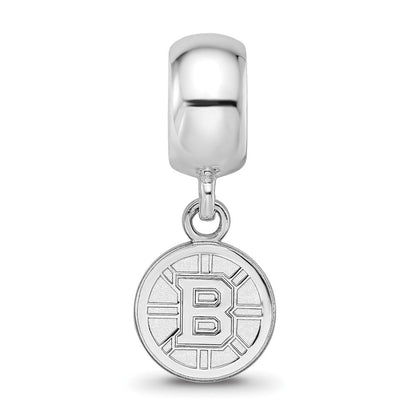 Sterlingsilber Rhodiniert Nhl Logoart Boston Bruins Hängend Perle