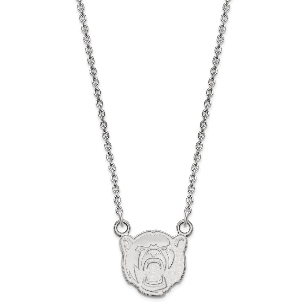10K Weißgold Logoart Baylor University Klein Anhänger 18 Zoll Halskette
