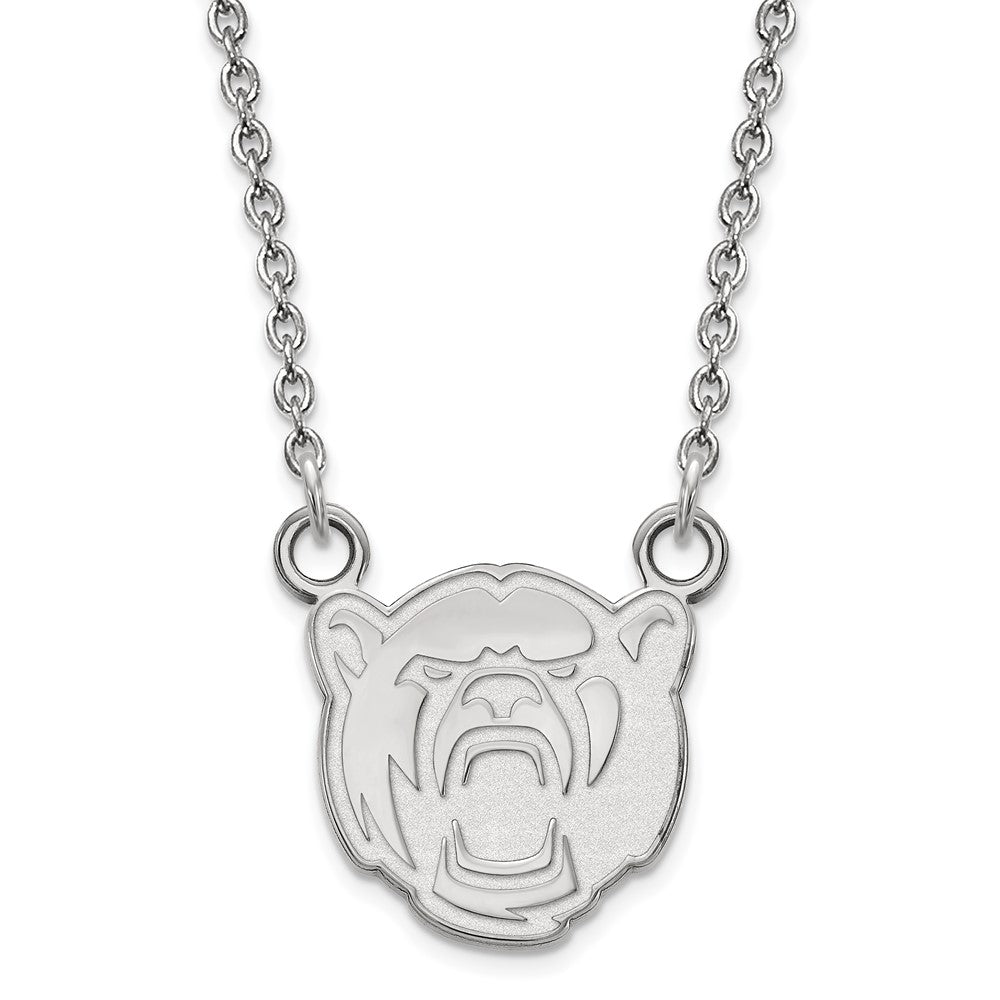 10K Weißgold Logoart Baylor University Klein Anhänger 18 Zoll Halskette