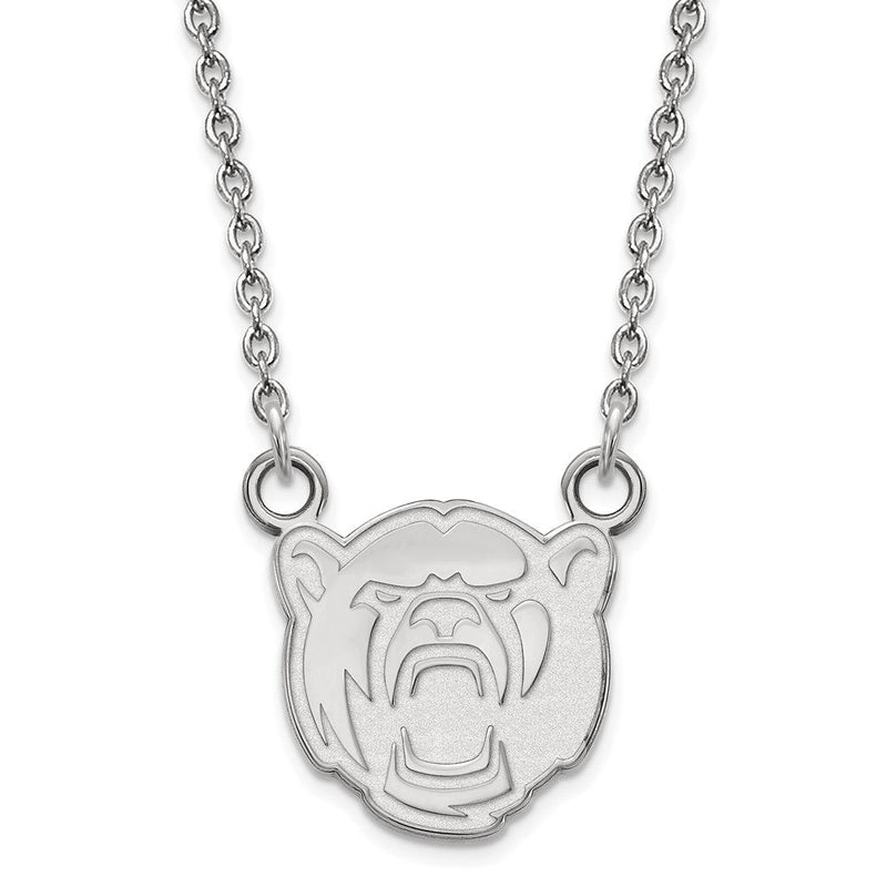 10K Weißgold Logoart Baylor University Klein Anhänger 18 Zoll Halskette