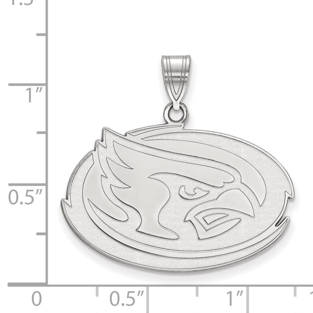 Sterlingsilber Rhodiniert Logoart Iowa State University Cardinal Groß Anhänger