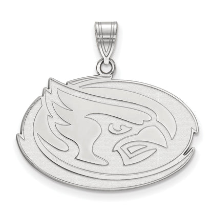 14K Weißgold Logoart Iowa State University Cardinal Groß Anhänger