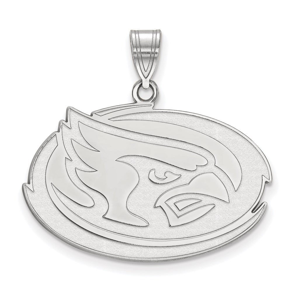 10K Weißgold Logoart Iowa State University Cardinal Groß Anhänger