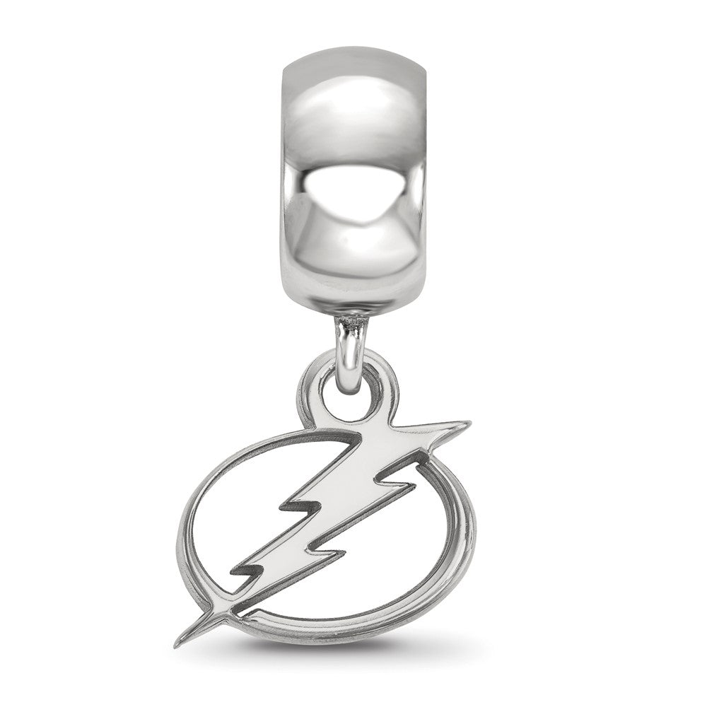 Sterlingsilber Rhodiniert Nhl Logoart Tampa Bay Blitz Hängend Perle