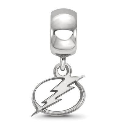 Sterlingsilber Rhodiniert Nhl Logoart Tampa Bay Blitz Hängend Perle