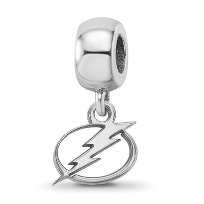 Sterlingsilber Rhodiniert Nhl Logoart Tampa Bay Blitz Hängend Perle