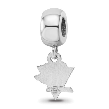 Sterlingsilber Rhodiniert Nhl Logoart Pittsburgh Penguins Hängend Perle
