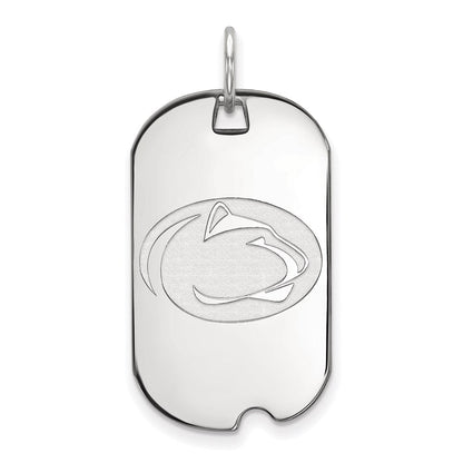 Sterlingsilber Rhodiniert Logoart Penn State University Löwe Klein Erkennungsmarke Anhänger