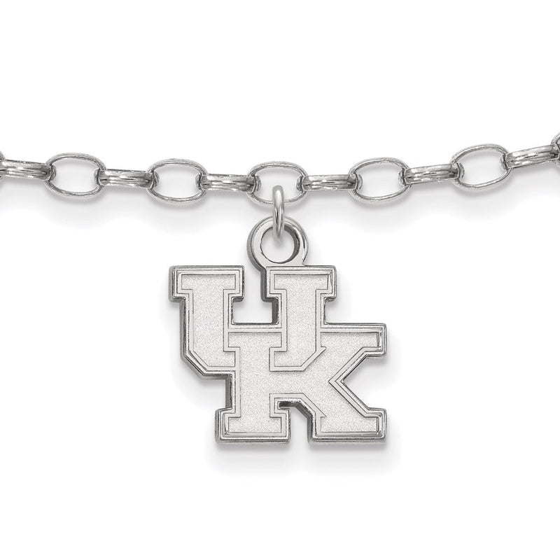 Sterlingsilber Rhodiniert Logoart University Of Kentucky Fußkettchen