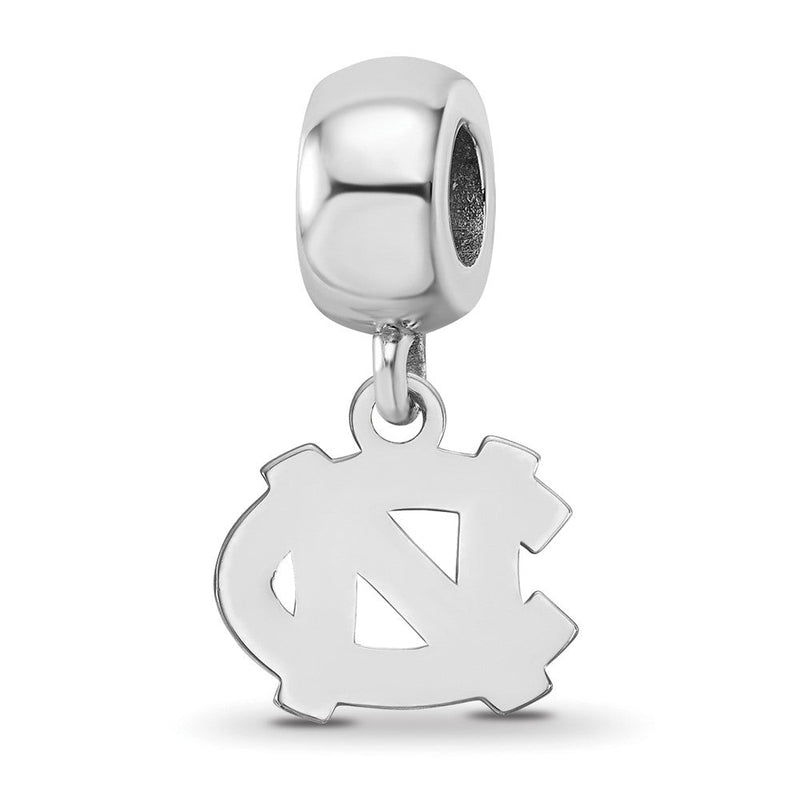 Sterlingsilber Rhodiniert Logoart U. Of N. Carolina Xs Hängend Perle