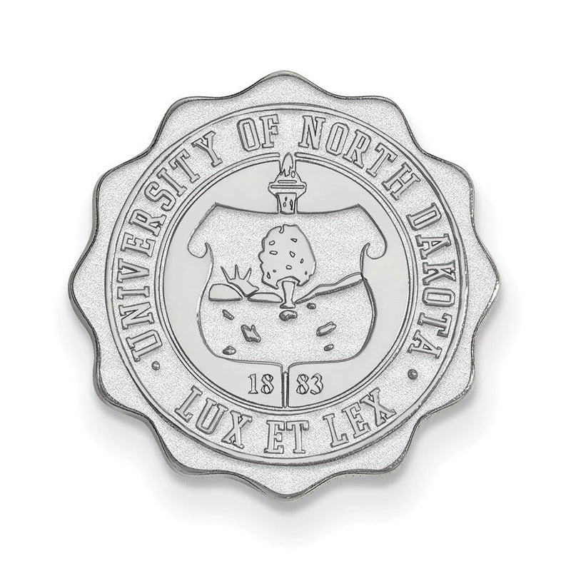 Sterlingsilber Rhodiniert Logoart U. Of North Dakota Wappen Anstecknadel
