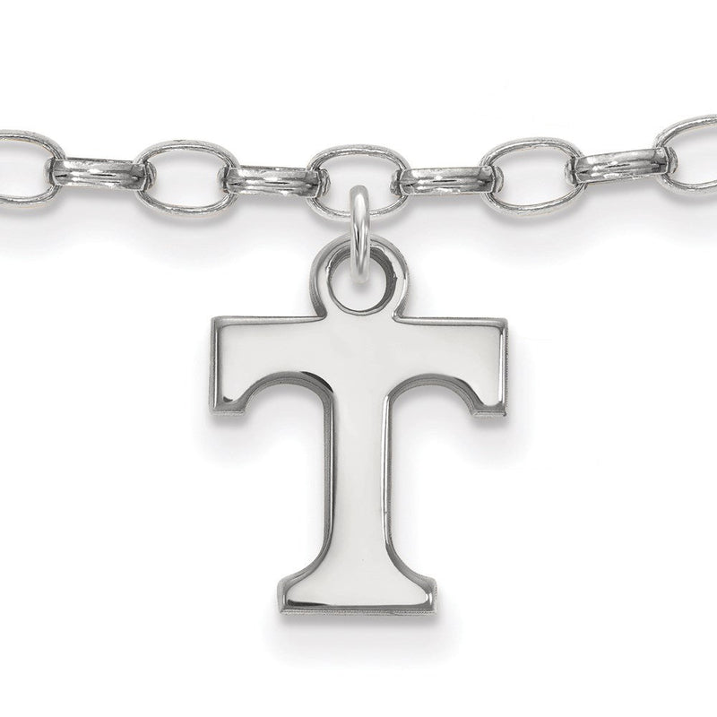 Sterlingsilber Rhodiniert Logoart University Of Tennessee Fußkettchen