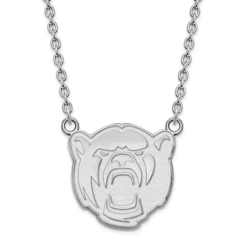 Sterlingsilber Rhodiniert Logoart Baylor University Groß Anhänger 18 Zoll Halskette