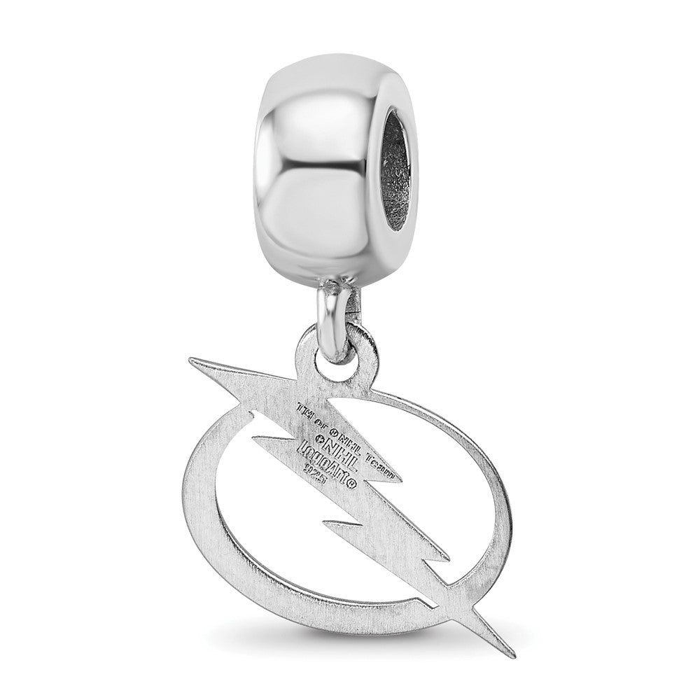 Sterlingsilber Rhodiniert Nhl Logoart Tampa Bay Blitz Sm Hängend Perle