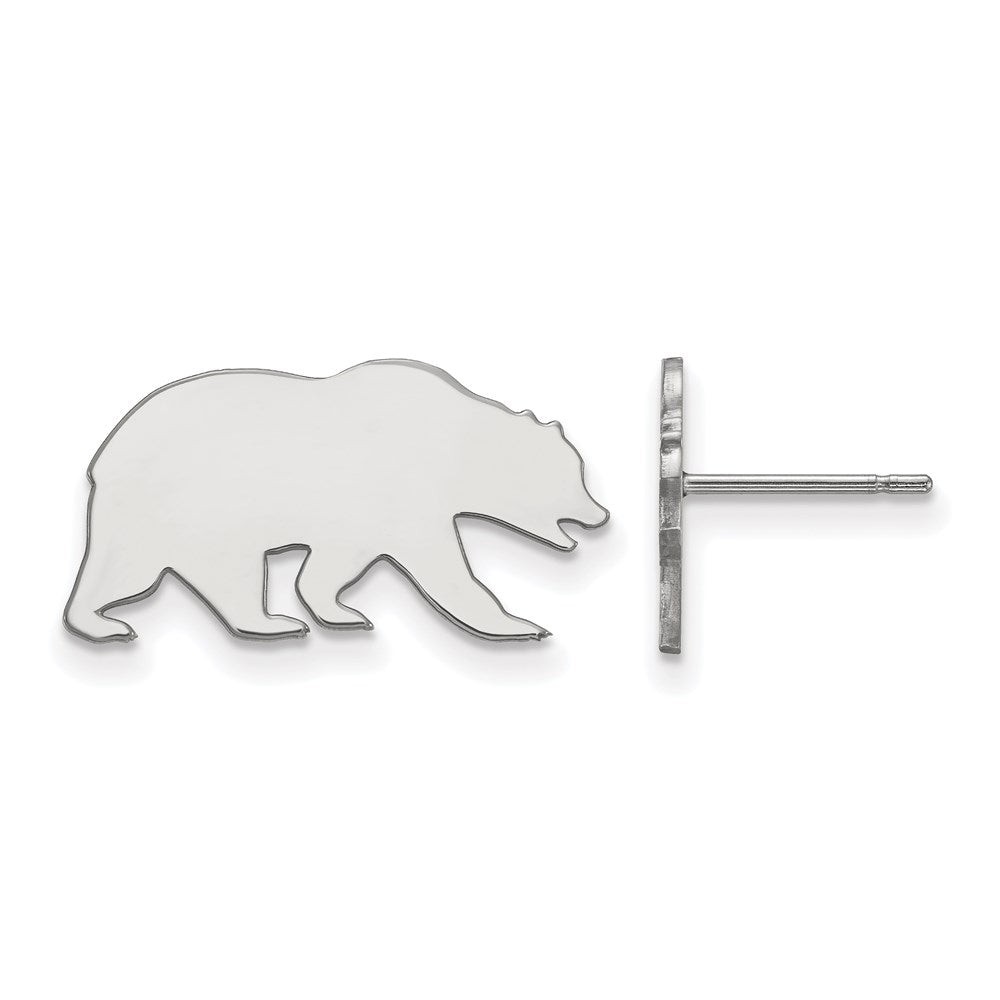 Sterlingsilber Rhodiniert Logoart University Of California Berkeley Bär Klein Ohrstecker